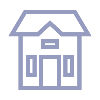 Simplified illustration of a house